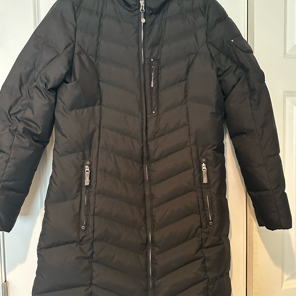 Eddie Bauer Women’s Black Sun Valley Down Duffle Coat. Size Large - Picture 2 of 9
